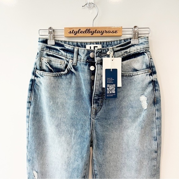 NWT Lovers + Friends Reece High Rise Slim Straight Jeans - Picture 5 of 13
